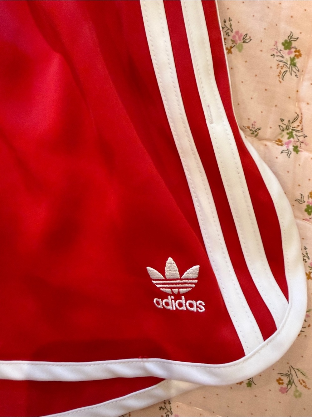 Adidas Red Shorts XS - Picture 2 of 4
